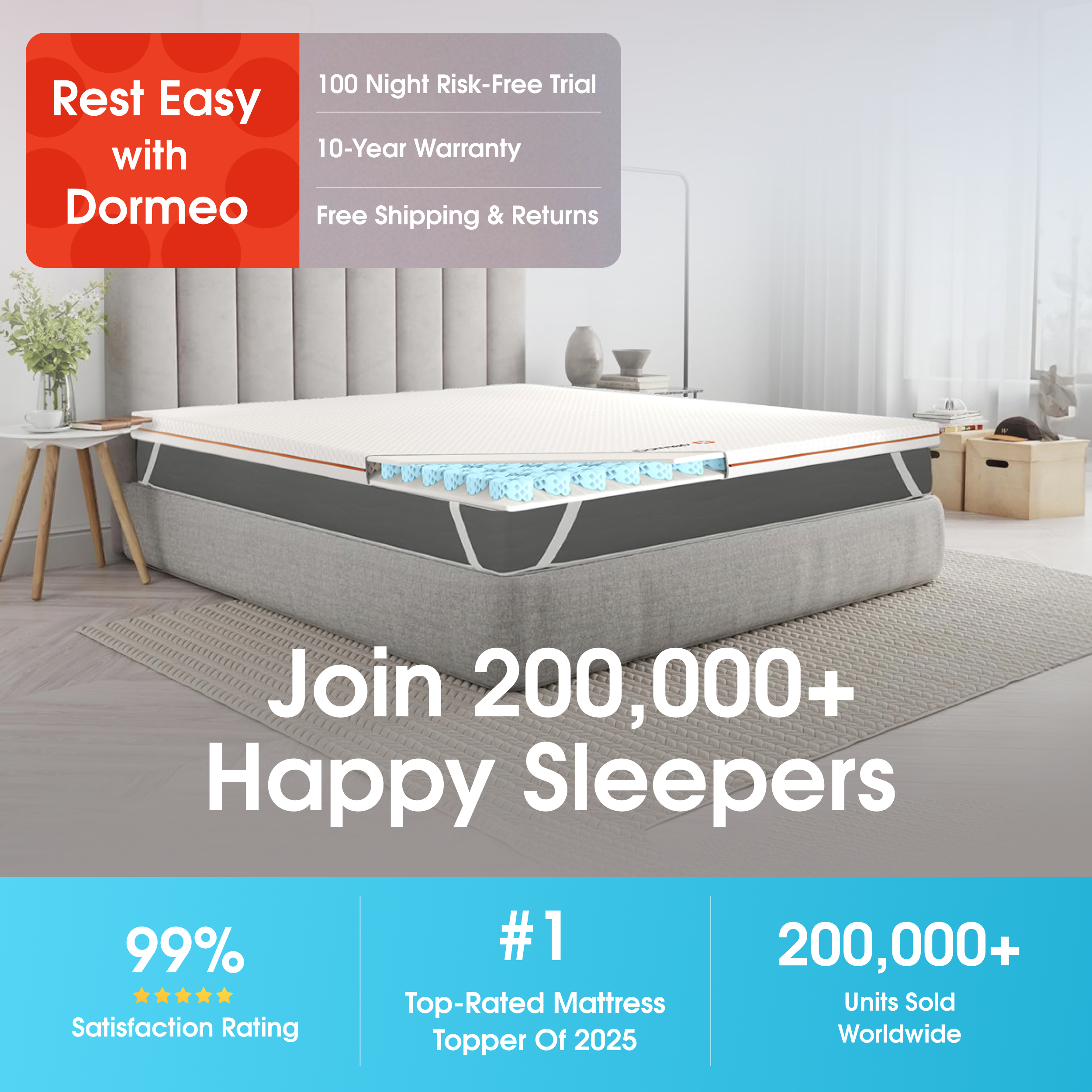 The Premium Mattress Topper by Dormeo® - Comfort Sale! - 30% Off Discount Applied